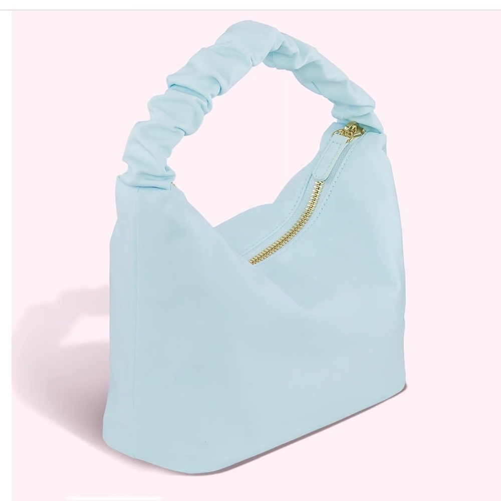 Stoney Clover Lane Nylon Scrunch Handle Tote Sky NWT